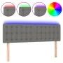 Kopfteil aus dunkelgrauem Stoff mit LED 144x5x78/88 cm von vidaXL, Kopf- und Fußteile - Ref: Foro24-3122045, Preis: 68,55 €, ...