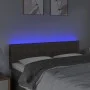 Headboard with LED in taupe gray fabric 144x5x78/88 cm by vidaXL, Headboards and footboards - Ref: Foro24-3122048, Price: 61,...