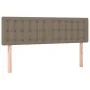 Headboard with LED in taupe gray fabric 144x5x78/88 cm by vidaXL, Headboards and footboards - Ref: Foro24-3122048, Price: 61,...