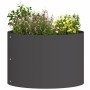 Jardineras 5 pcs Negro 30 x 30 x 20 cm Acero