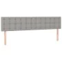 Kopfteil aus hellgrauem Stoff mit LED 160x5x78/88 cm von vidaXL, Kopf- und Fußteile - Ref: Foro24-3122052, Preis: 68,34 €, Ra...