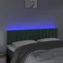 Dark gray velvet headboard with LED 144x5x78/88 cm by vidaXL, Headboards and footboards - Ref: Foro24-3122097, Price: 69,18 €...