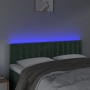 Dunkelgraues Samtkopfteil mit LED 144x5x78/88 cm von vidaXL, Kopf- und Fußteile - Ref: Foro24-3122097, Preis: 70,42 €, Rabatt: %