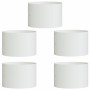 Jardineras 5 pcs Blanco 30 x 30 x 20 cm Acero
