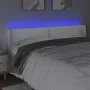 Kopfteil mit LED, weißem Kunstleder, 183 x 16 x 78/88 cm von vidaXL, Kopf- und Fußteile - Ref: Foro24-3123199, Preis: 88,11 €...