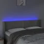 Cabecero con LED de terciopelo gris claro 147x16x78/88 cm de vidaXL, Cabeceros y pies de cama - Ref: Foro24-3123144, Precio: ...