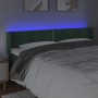 Dunkelgrünes Samtkopfteil mit LED 203x16x78/88 cm von vidaXL, Kopf- und Fußteile - Ref: Foro24-3123165, Preis: 79,81 €, Rabat...