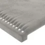Hellgraues Samtkopfteil mit LED 183x16x78/88 cm von vidaXL, Kopf- und Fußteile - Ref: Foro24-3123156, Preis: 65,38 €, Rabatt: %