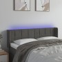 Dark gray velvet headboard with LED 147x16x78/88 cm by vidaXL, Headboards and footboards - Ref: Foro24-3123285, Price: 69,82 ...