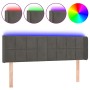 Dark gray velvet headboard with LED 147x16x78/88 cm by vidaXL, Headboards and footboards - Ref: Foro24-3123285, Price: 69,82 ...