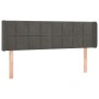 Dark gray velvet headboard with LED 147x16x78/88 cm by vidaXL, Headboards and footboards - Ref: Foro24-3123285, Price: 69,82 ...