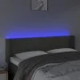 Cabecero con LED de terciopelo gris oscuro 147x16x78/88 cm de vidaXL, Cabeceros y pies de cama - Ref: Foro24-3123285, Precio:...