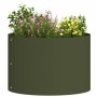 Jardineras 5 pcs Verde oliva 30 x 30 x 20 cm Acero