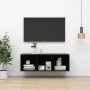 Glänzend schwarzer Wand-TV-Schrank aus Sperrholz, 37 x 37 x 107 cm von vidaXL, TV-Möbel - Ref: Foro24-805487, Preis: 43,05 €,...