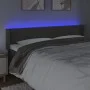 Dark gray velvet headboard with LED 203x16x78/88 cm by vidaXL, Headboards and footboards - Ref: Foro24-3123443, Price: 65,22 ...