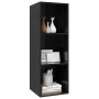 Glänzend schwarzer Wand-TV-Schrank aus Sperrholz, 37 x 37 x 107 cm von vidaXL, TV-Möbel - Ref: Foro24-805487, Preis: 43,05 €,...