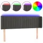 Dark gray velvet headboard with LED 147x16x78/88 cm by vidaXL, Headboards and footboards - Ref: Foro24-3123523, Price: 76,82 ...