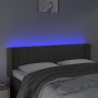 Dark gray velvet headboard with LED 147x16x78/88 cm by vidaXL, Headboards and footboards - Ref: Foro24-3123523, Price: 68,20 ...