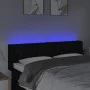 Black fabric headboard with LED 147x16x78/88 cm by vidaXL, Headboards and footboards - Ref: Foro24-3123572, Price: 73,76 €, D...