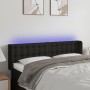 Kopfteil aus schwarzem Stoff mit LED 147x16x78/88 cm von vidaXL, Kopf- und Fußteile - Ref: Foro24-3123670, Preis: 70,72 €, Ra...
