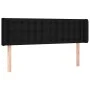Black fabric headboard with LED 147x16x78/88 cm by vidaXL, Headboards and footboards - Ref: Foro24-3123670, Price: 69,51 €, D...
