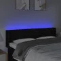 Kopfteil aus schwarzem Stoff mit LED 147x16x78/88 cm von vidaXL, Kopf- und Fußteile - Ref: Foro24-3123670, Preis: 69,51 €, Ra...