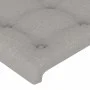 Light gray fabric headboard with LED 163x16x78/88 cm by vidaXL, Headboards and footboards - Ref: Foro24-3123676, Price: 79,00...