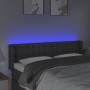 Dunkelgraues Stoffkopfteil mit LED 147x16x78/88 cm von vidaXL, Kopf- und Fußteile - Ref: Foro24-3123669, Preis: 80,22 €, Raba...
