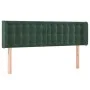 Dark green velvet LED headboard 147x16x78/88 cm by vidaXL, Headboards and footboards - Ref: Foro24-3123721, Price: 82,52 €, D...