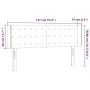LED-Kopfteil aus dunkelgrünem Samt, 147 x 16 x 78/88 cm von vidaXL, Kopf- und Fußteile - Ref: Foro24-3123721, Preis: 82,64 €,...