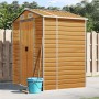 Caseta de jardín acero galvanizado marrón claro 191x130x198 cm de vidaXL, Cobertizos - Ref: Foro24-3188275, Precio: 283,29 €,...