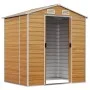 Garden shed made of light brown galvanized steel, measuring 191x130x198 cm. by vidaXL, Sheds - Ref: Foro24-3188275, Price: 27...