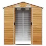 Garden shed made of light brown galvanized steel, measuring 191x130x198 cm. by vidaXL, Sheds - Ref: Foro24-3188275, Price: 27...
