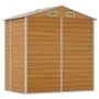 Garden shed made of light brown galvanized steel, measuring 191x130x198 cm. by vidaXL, Sheds - Ref: Foro24-3188275, Price: 27...
