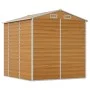 Caseta de jardín acero galvanizado marrón claro 191x215x198 cm de vidaXL, Cobertizos - Ref: Foro24-3188276, Precio: 371,08 €,...