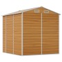 Gartenhaus aus hellbraunem, verzinktem Stahl, 191 x 215 x 198 cm von vidaXL, Schuppen - Ref: Foro24-3188276, Preis: 384,28 €,...