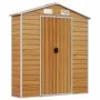 Gartenhaus aus hellbraunem, verzinktem Stahl, 191 x 215 x 198 cm von vidaXL, Schuppen - Ref: Foro24-3188276, Preis: 383,56 €,...