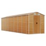 Caseta de jardín acero galvanizado marrón claro 191x725x198 cm de vidaXL, Cobertizos - Ref: Foro24-3188282, Precio: 999,18 €,...