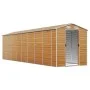 Caseta de jardín acero galvanizado marrón claro 191x725x198 cm de vidaXL, Cobertizos - Ref: Foro24-3188282, Precio: 973,82 €,...
