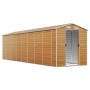 Caseta de jardín acero galvanizado marrón claro 191x725x198 cm de vidaXL, Cobertizos - Ref: Foro24-3188282, Precio: 999,18 €,...