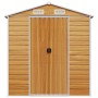 Caseta de jardín acero galvanizado marrón claro 191x725x198 cm de vidaXL, Cobertizos - Ref: Foro24-3188282, Precio: 999,18 €,...