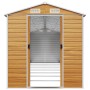 Caseta de jardín acero galvanizado marrón claro 191x725x198 cm de vidaXL, Cobertizos - Ref: Foro24-3188282, Precio: 999,18 €,...