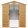 Gartenhaus aus verzinktem Stahl in hellbraun 191x725x198 cm von vidaXL, Schuppen - Ref: Foro24-3188282, Preis: 973,82 €, Raba...