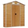 Caseta de jardín acero galvanizado marrón claro 191x725x198 cm de vidaXL, Cobertizos - Ref: Foro24-3188282, Precio: 973,82 €,...