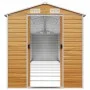 Caseta de jardín acero galvanizado marrón claro 191x895x198 cm de vidaXL, Cobertizos - Ref: Foro24-3188284, Precio: 1,00 €, D...
