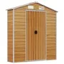 Caseta de jardín acero galvanizado marrón claro 191x895x198 cm de vidaXL, Cobertizos - Ref: Foro24-3188284, Precio: 1,00 €, D...