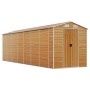 Garden shed light brown galvanized steel 191x640x198 cm by vidaXL, Sheds - Ref: Foro24-3188281, Price: 917,28 €, Discount: %