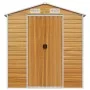 Garden shed light brown galvanized steel 191x640x198 cm by vidaXL, Sheds - Ref: Foro24-3188281, Price: 889,48 €, Discount: %