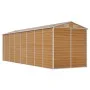 Gartenhaus aus hellbraunem, verzinktem Stahl, 191 x 640 x 198 cm von vidaXL, Schuppen - Ref: Foro24-3188281, Preis: 879,90 €,...