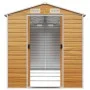 Gartenhaus aus hellbraunem, verzinktem Stahl, 191 x 385 x 198 cm von vidaXL, Schuppen - Ref: Foro24-3188278, Preis: 591,07 €,...
